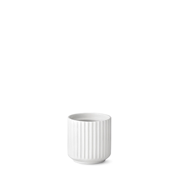Lyngby porcelæn urtepotte skjuler 11,5 cm - hvid 