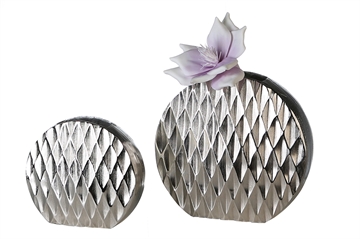 Diamond vase aluminium med struktur fra Casablanca - KoZmo Design Store
