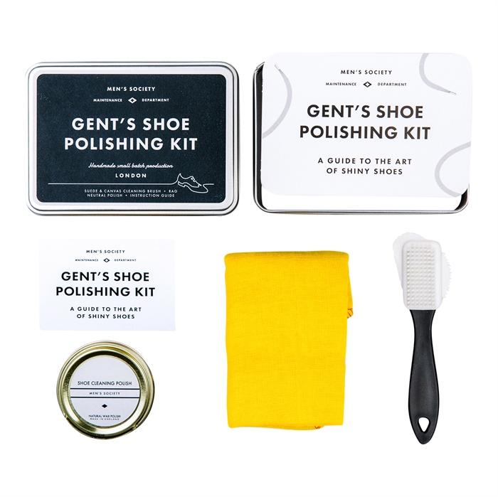 Gent\'s Shoe Polishing Kit fra Men\'s Society