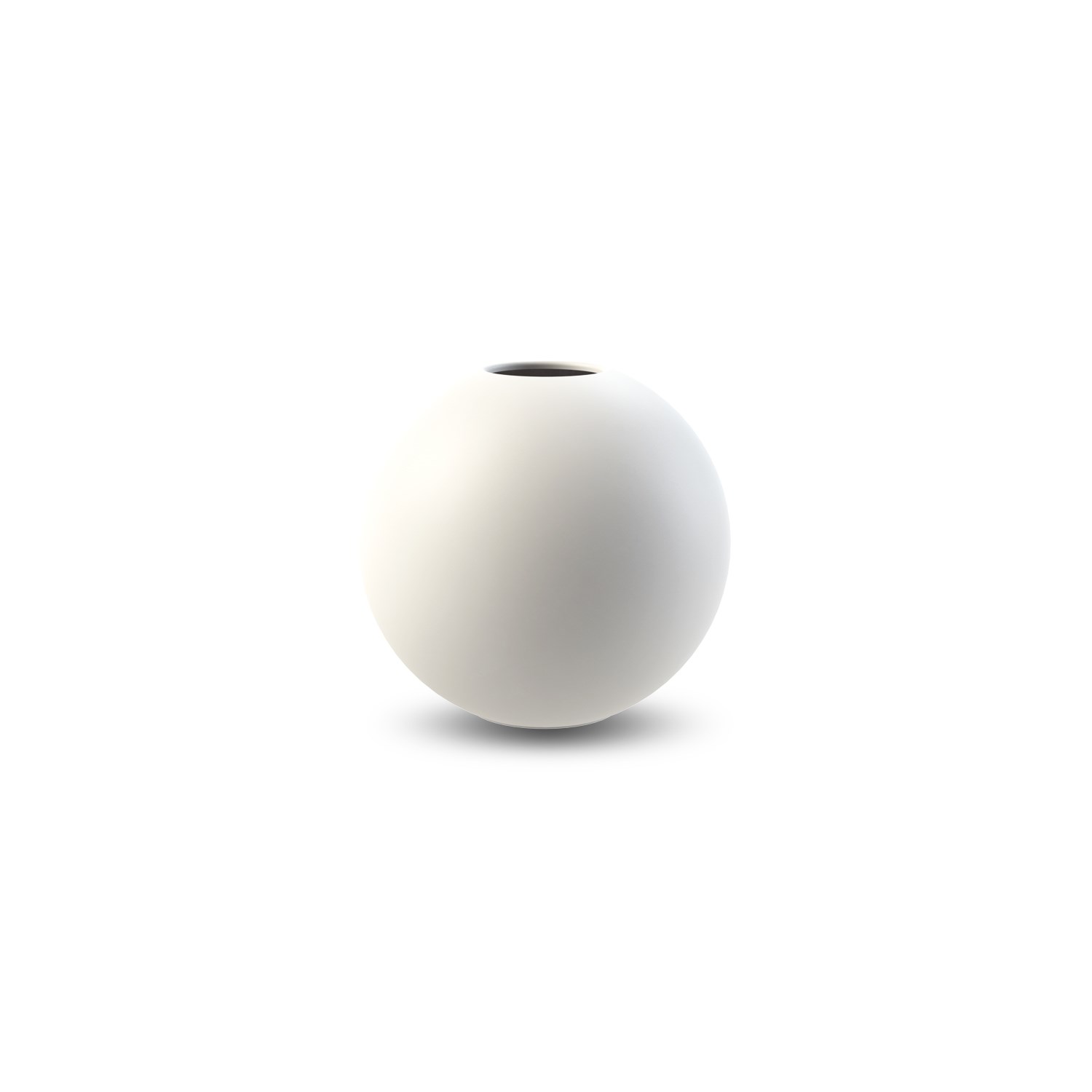 COOEE Design BALL vase 10 cm i hvid - køb KoZmo