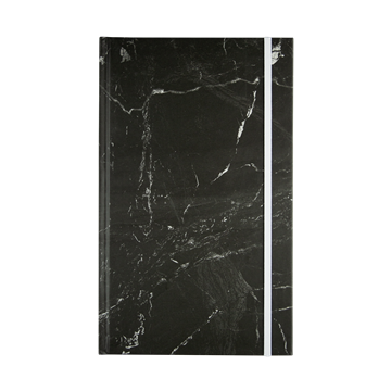 Paper on the Rocks Marble notesbog i sort med stenpapir - KoZmo Design Store