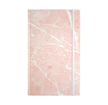 Paper on the Rocks Marble notesbog I pink med stenpapir - KoZmo Design Store
